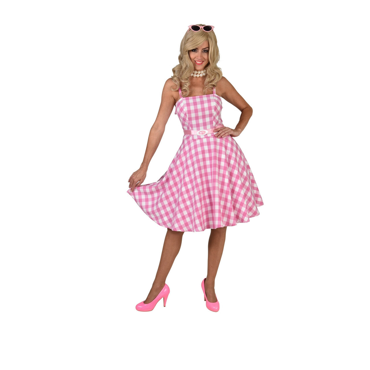 Op deze afbeelding zie je een Kostuums, van het merk Magic By Freddy's. Poppetje Darling Donna Vrouw Kostuum
