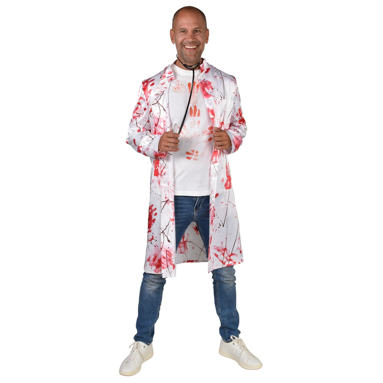 Op deze afbeelding zie je een Kostuums, van het merk Magic By Freddy's. Dokter Bloody Mess Man