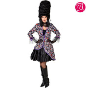 Op deze afbeelding zie je een Kostuums, van het merk Magic By Freddy's. Muerto Day Of The Dead Jas Black Skull Vrouw