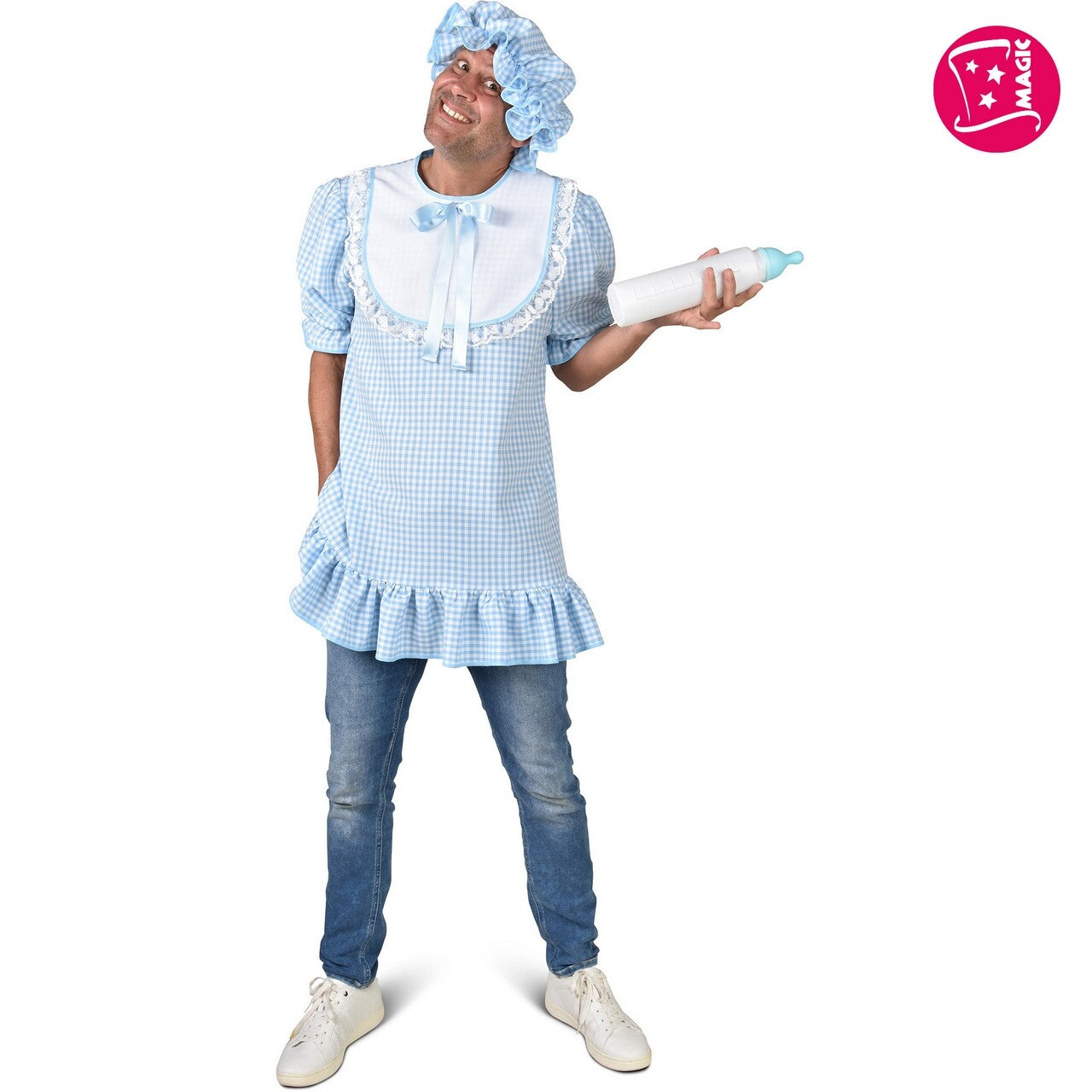 Op deze afbeelding zie je een Kostuums, van het merk Magic By Freddy's. Baby Ben Man Kostuum