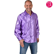 Op deze afbeelding zie je een Kostuums, van het merk Magic By Freddy's. Overhemd Satijn Paars Man
