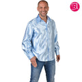 Chemise Satin Bleu Bébé
