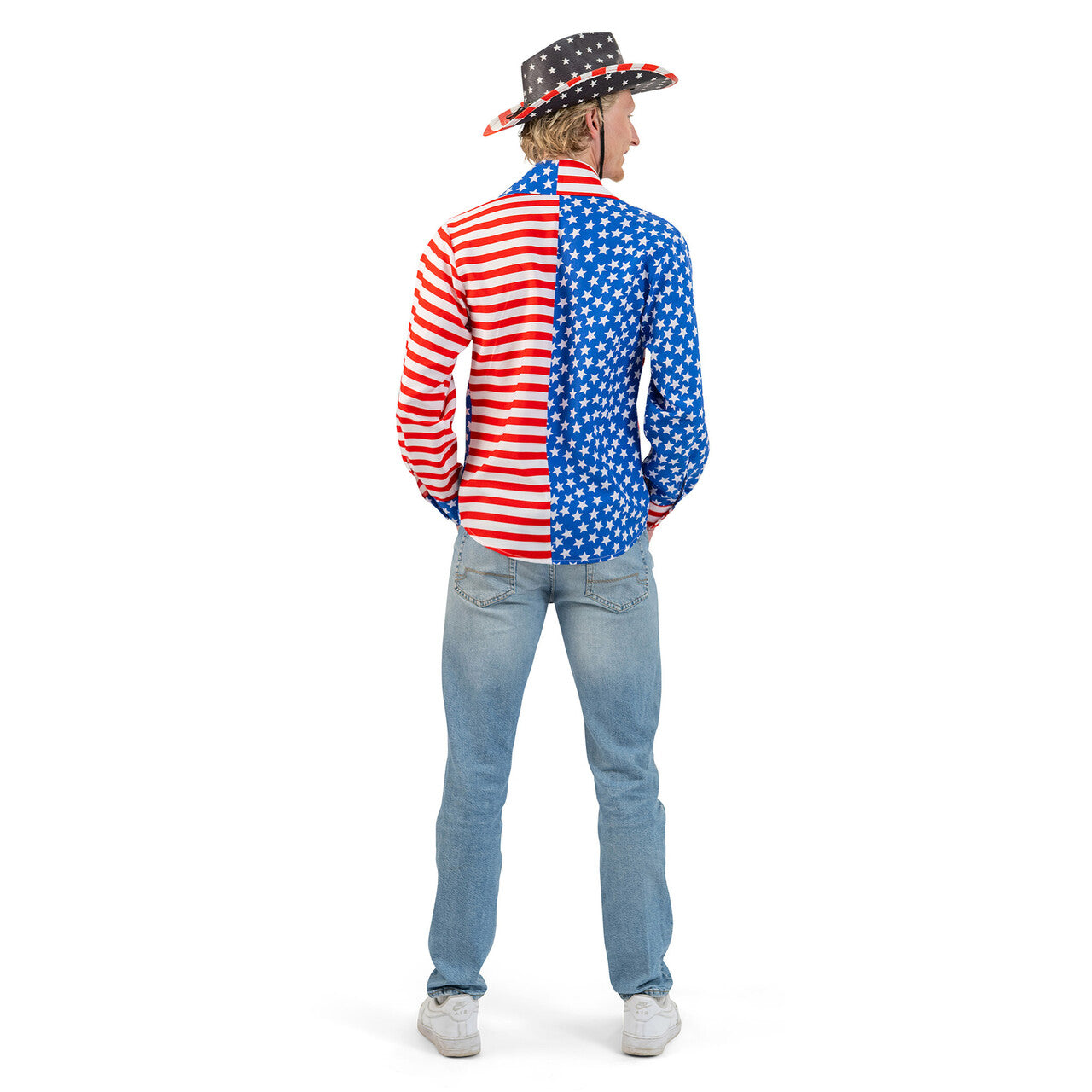 Op deze afbeelding zie je een Kostuums, van het merk Magic By Freddy's. USA Western Billy Shirt Man