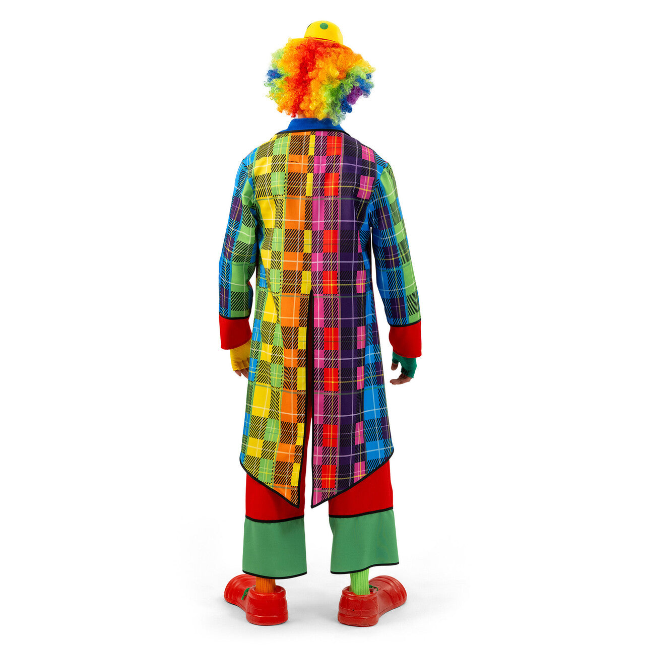 Op deze afbeelding zie je een Kostuums, van het merk Magic By Freddy's. Rainbow Clown Rik Man Kostuum