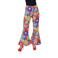 Bunte Flower Power Smileyhose Damen