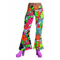 Knalkleuren Hippie Broek Bloemen Vrouw