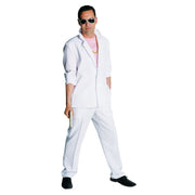 Op deze afbeelding zie je een Kostuums, van het merk Magic By Freddy's. Wit Sonny Miami Vice Man Kostuum