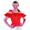 Blouse Dirndl Séduisante Rouge