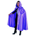 Cape Violette Brillante Avec Capuche