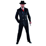 Op deze afbeelding zie je een Kostuums, van het merk Magic By Freddy's. Capo Di Tutti Capi Maffia Man Kostuum