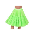 Jaren 50 High School Petticoat Neon Groen Vrouw