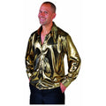 Gouden Glitter Folie Blouse Man