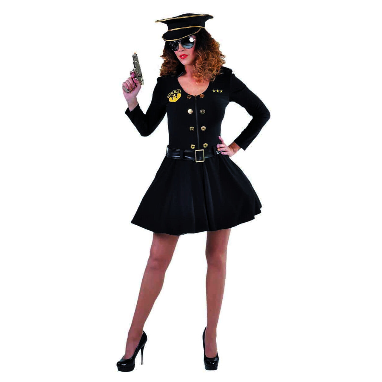 Op deze afbeelding zie je een Kostuums, van het merk Magic By Freddy's. Politie Brigadier Inspecteur Angela Vrouw Kostuum