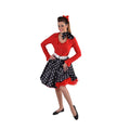 Jaren 50 Swing Rock Rok Zwart Vrouw