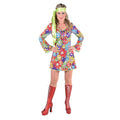 Hippie Peace Smiley Vrouw Kostuum