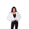 Bolero Pudel Weiße Jacke Damen