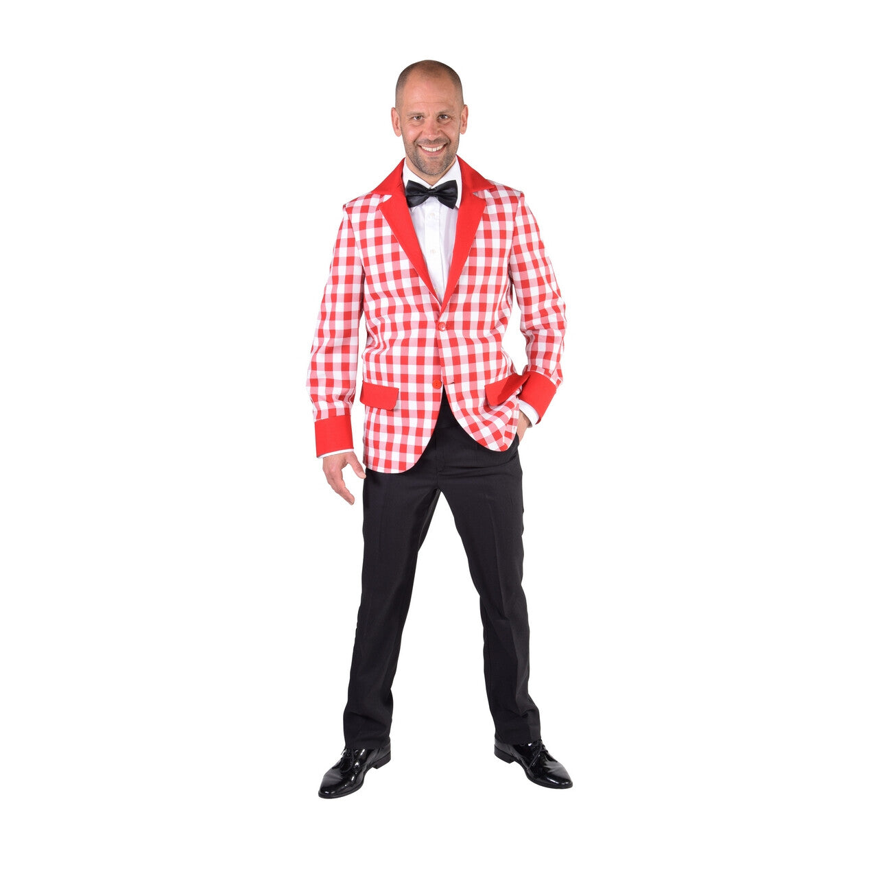 Op deze afbeelding zie je een Kostuums, van het merk Magic By Freddy's. Jolig Jasje Brabants Bont Man