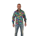 Psychedelische Draaikolken Hemd Groen Man