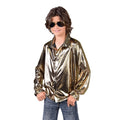 Gouden Glitter Folie Blouse Jongen