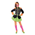 Popartiest Jaren 80 Neon Jas Vrouw
