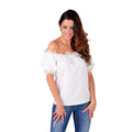 Blouse épaules Dénudées Crème