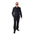 Homme Cool En Noir Costume