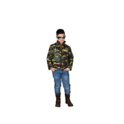 Op deze afbeelding zie je een Kostuums, van het merk Magic By Freddy's. Macho Leger Camouflage Jas Kind