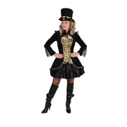 Op deze afbeelding zie je een Kostuums, van het merk Magic By Freddy's. Vergulde Bourgeoisie Jas Zwart Vrouw