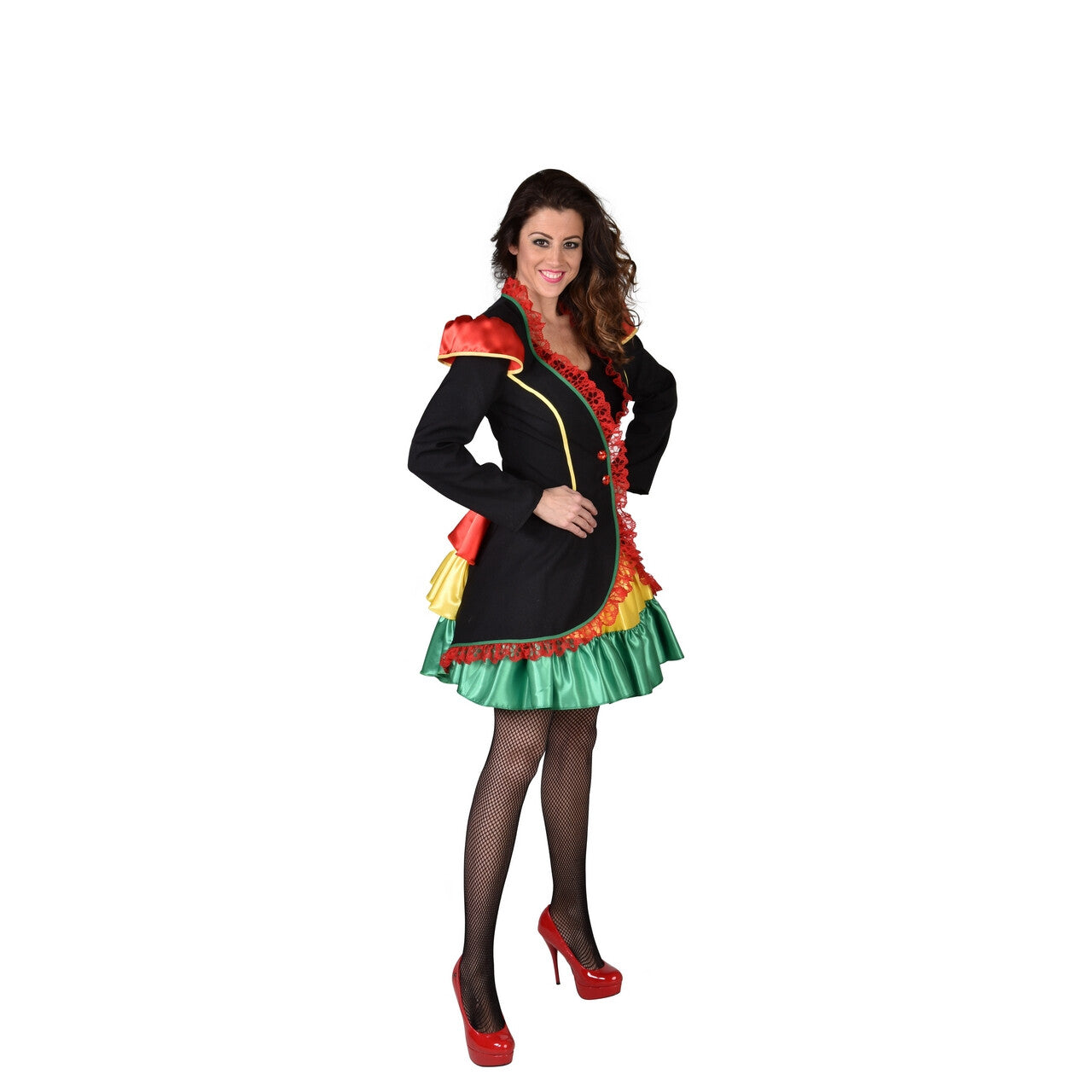 Op deze afbeelding zie je een Kostuums, van het merk Magic By Freddy's. Limburgs Carnaval Rio Brasil Jas Vrouw