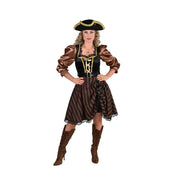 Op deze afbeelding zie je een Kostuums, van het merk Magic By Freddy's. Piraat Erna Enterhaak Zeerover Vrouw Kostuum