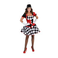 Arlequin Farceur à Carreaux Noir Et Blanc Costume