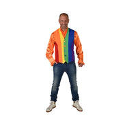 Op deze afbeelding zie je een Kostuums, van het merk Magic By Freddy's. Regenboog Festival Vest Man