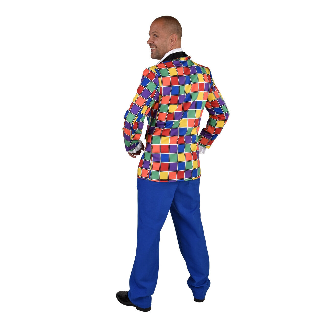 Op deze afbeelding zie je een Kostuums, van het merk Magic By Freddy's. Rubiks Kubus Goed In De War Circus Colbert Man