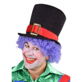 Fun High Hat Clown Schwarz Mit Roter Schnalle