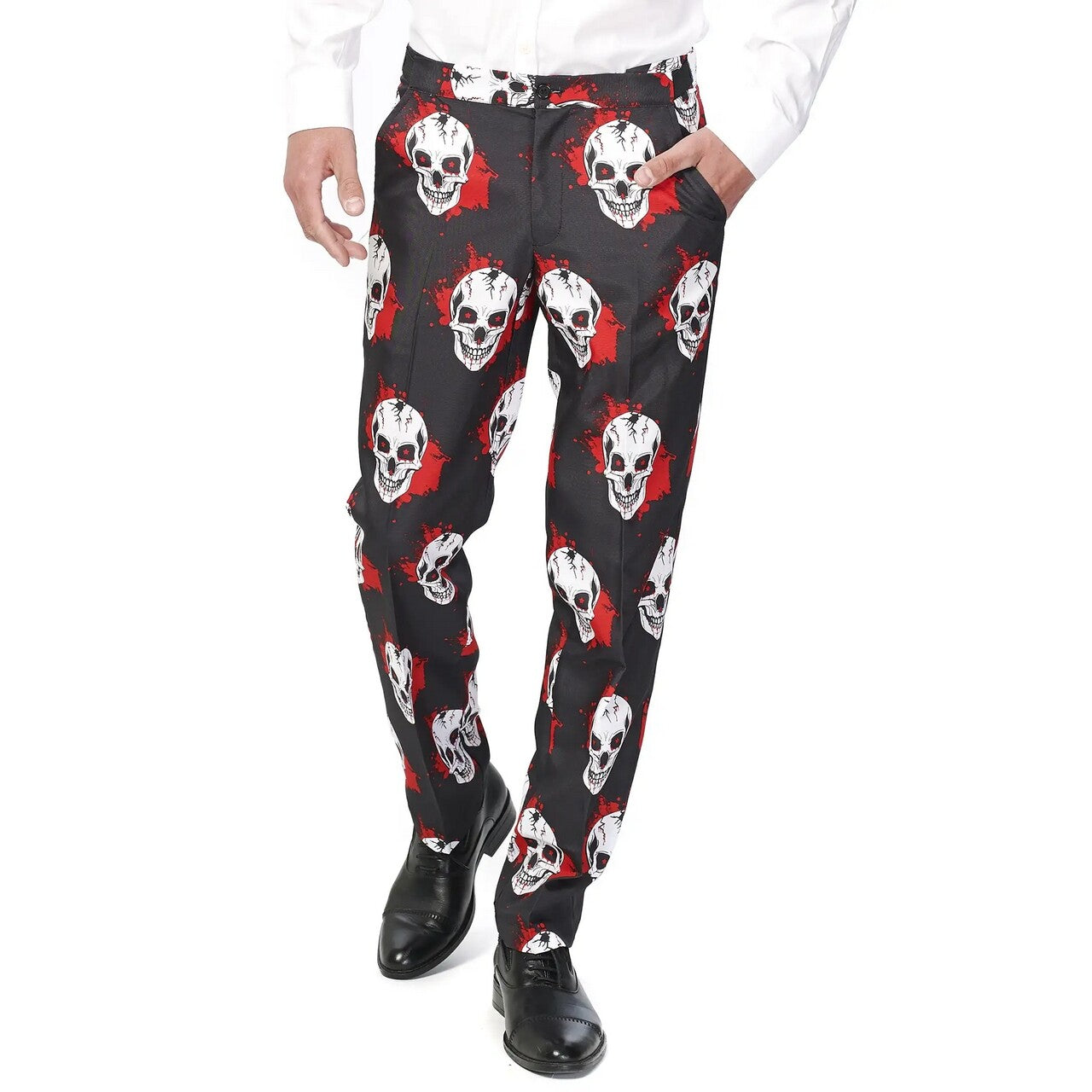 Op deze afbeelding zie je een Kostuums, van het merk Suitmeister. Halloween Honey Skulls Blood Suitmeister Kostuum Man