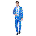 Winter Christmas Blue Snowman Opposuit Kostuum