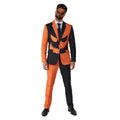 Costume Jack-O Pinstripe Noir Orange Costume