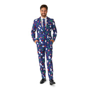 Op deze afbeelding zie je een Kostuums, van het merk Suitmeister. Christmas Snowman Blauw Kostuum