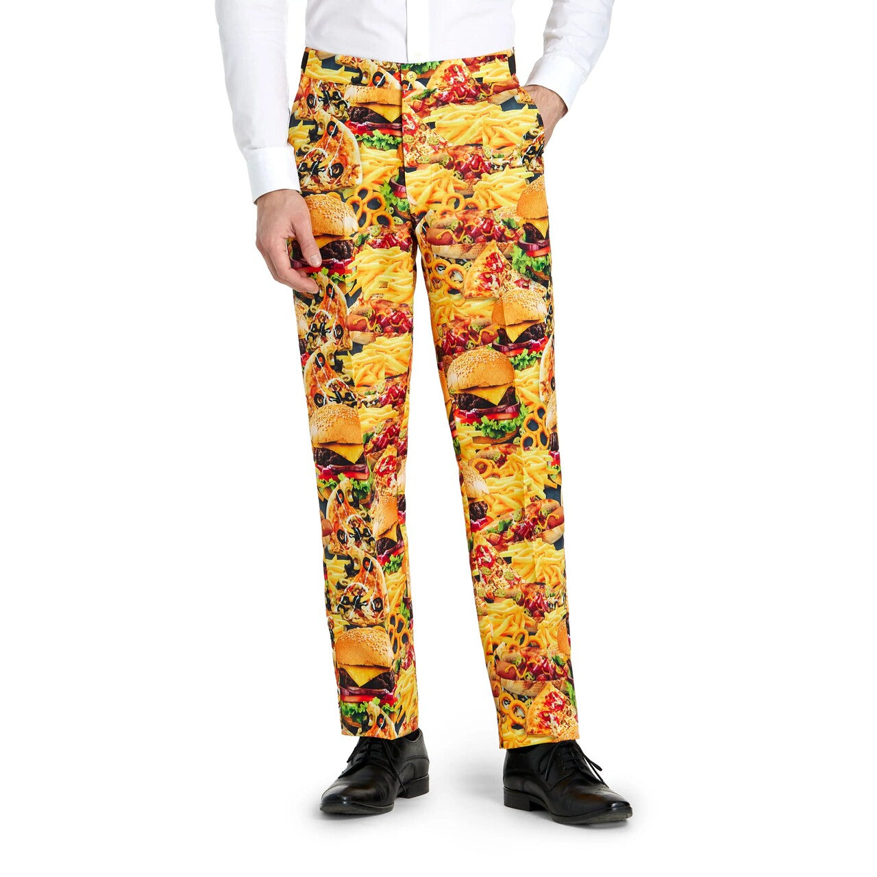 Op deze afbeelding zie je een Kostuums, van het merk Suitmeister. Deluxe Snack Meister Man Kostuum