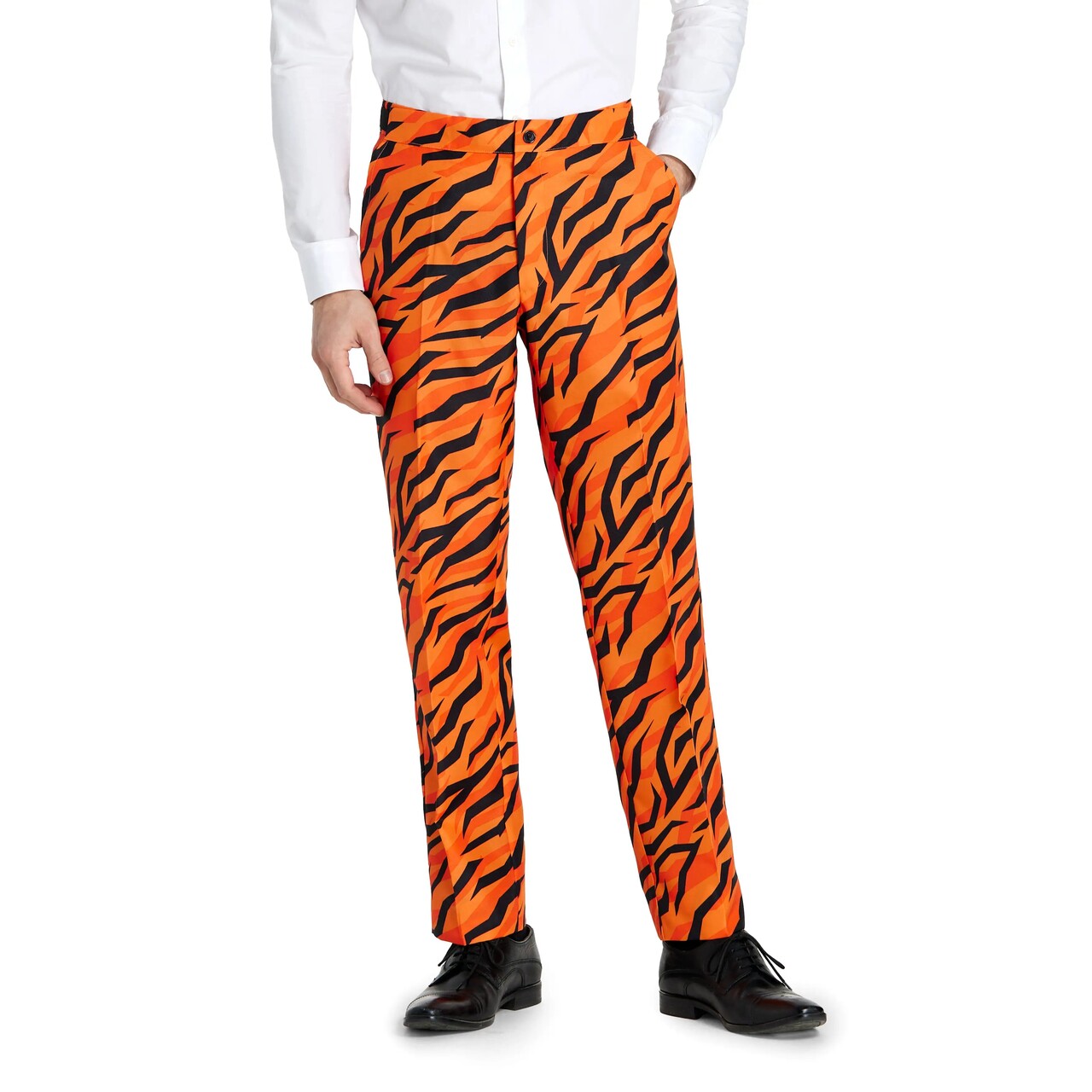 Op deze afbeelding zie je een Kostuums, van het merk Suitmeister. Tiger Wild And Out Man Kostuum
