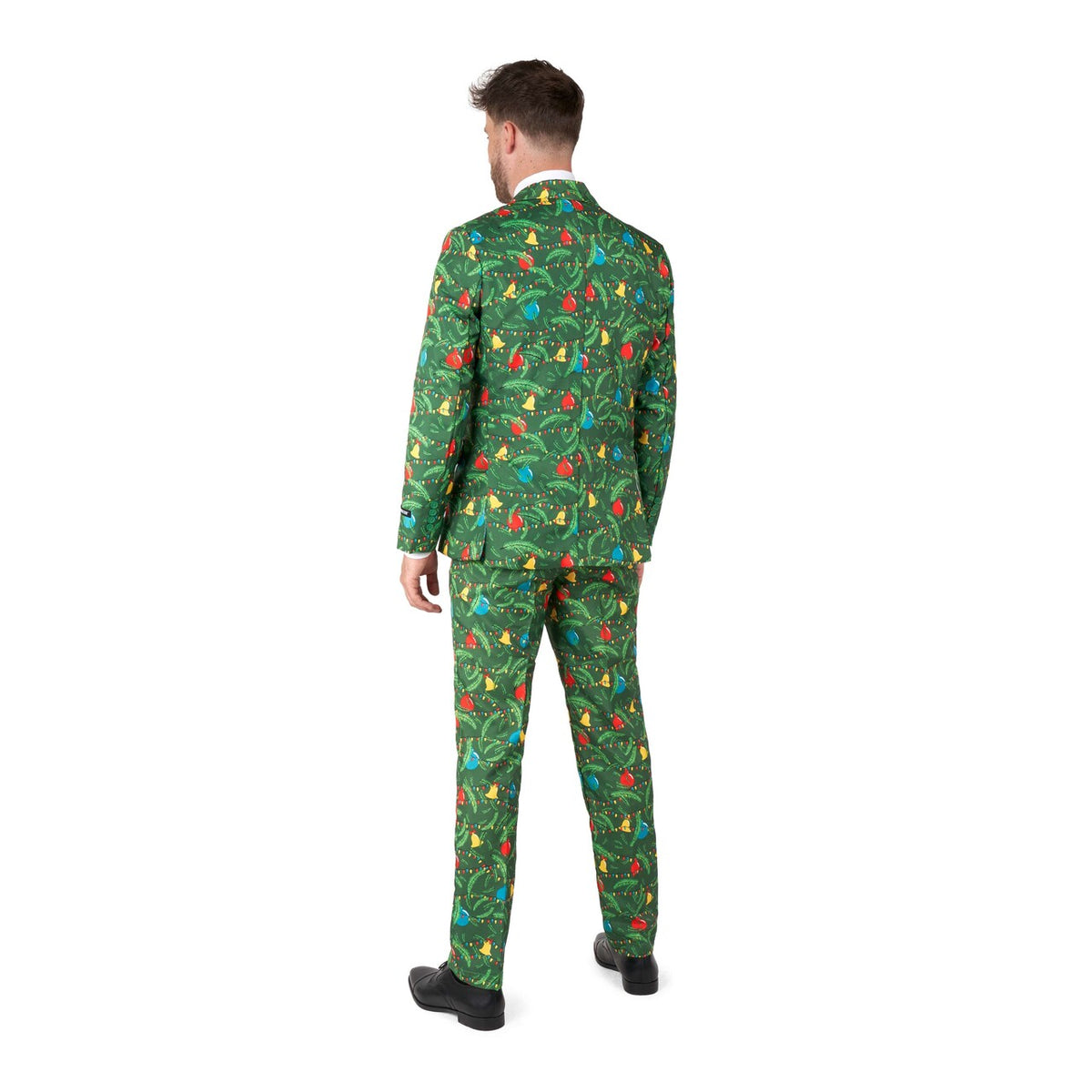 Op deze afbeelding zie je een Kostuums, van het merk Suitmeister. Christmas Green Tree - Light Up Man Kostuum