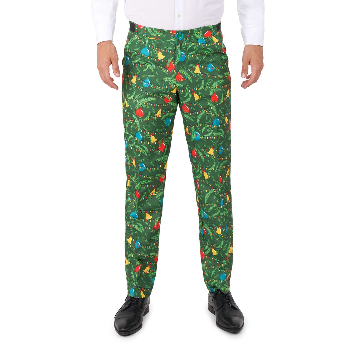 Op deze afbeelding zie je een Kostuums, van het merk Suitmeister. Christmas Green Tree - Light Up Man Kostuum