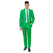 Op deze afbeelding zie je een Kostuums, van het merk Suitmeister. Gras Solid Green Suitmeister Man Kostuum