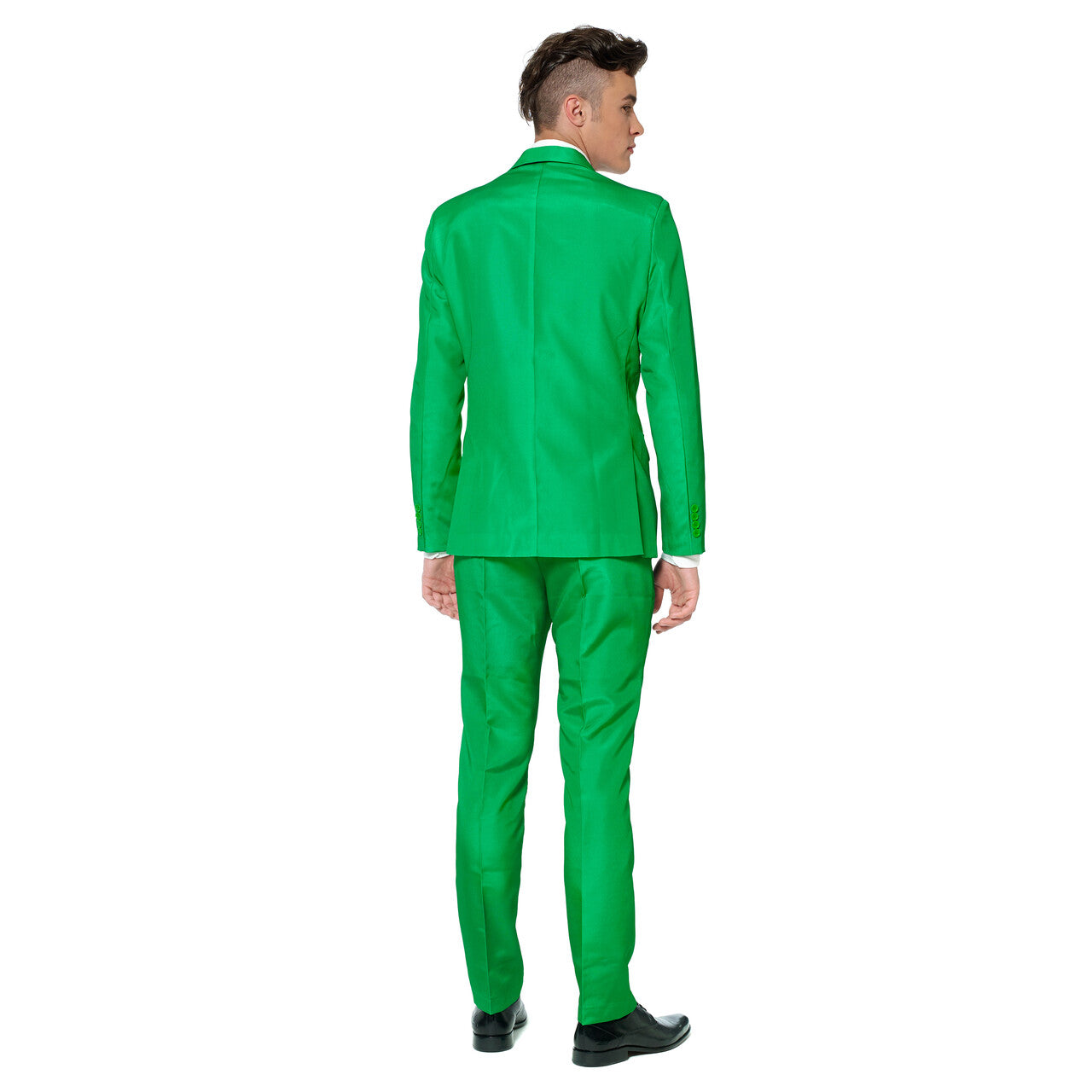 Op deze afbeelding zie je een Kostuums, van het merk Suitmeister. Gras Solid Green Suitmeister Man Kostuum