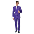 Prince Solid Purple Suitmeister Man Kostuum