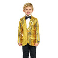 Boys Sequin Gold Jongen Kostuum
