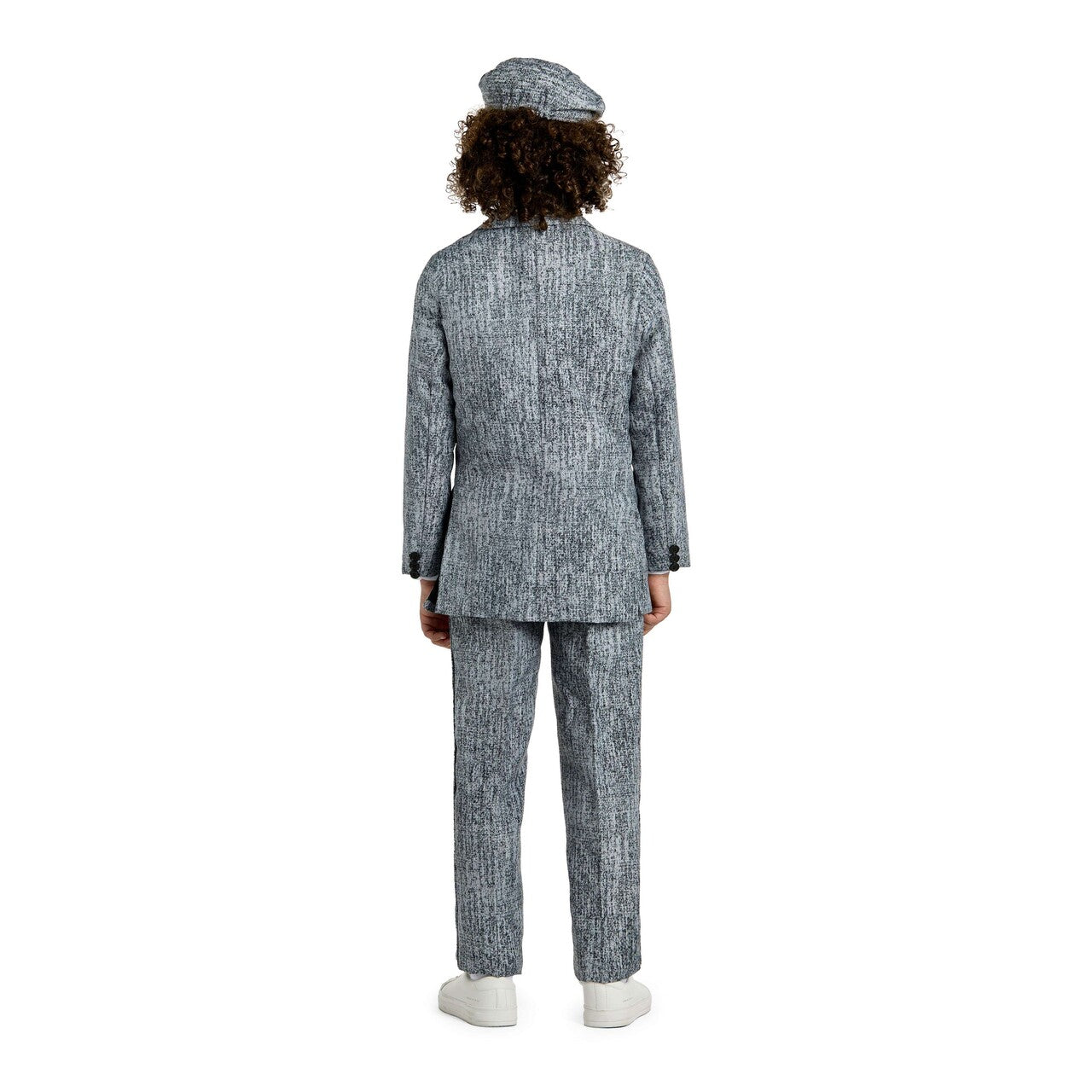 Op deze afbeelding zie je een Kostuums, van het merk Suitmeister. Boys 20s Gangster Grey Jongen
