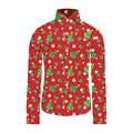 Jungen Weihnachtsboom Rote Bluse