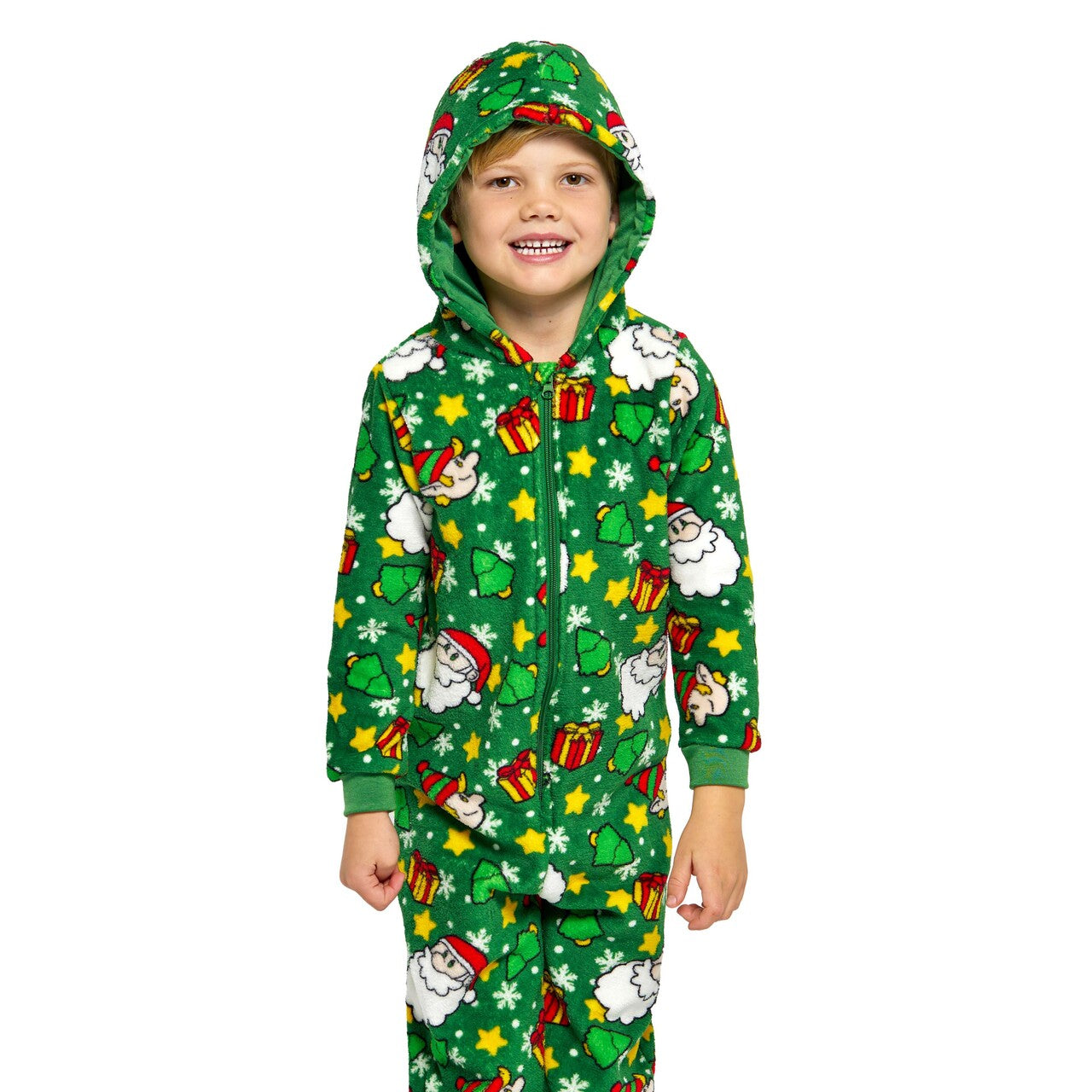 Op deze afbeelding zie je een Kostuums, van het merk Suitmeister. Boys Santa Elves Green Jongen Kostuum