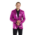 Pailletten-Pink-Sakko Herren